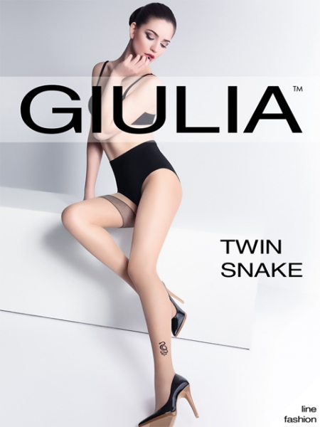 Колготки с рисунком Giulia Twin Snake 20 купить в розницу